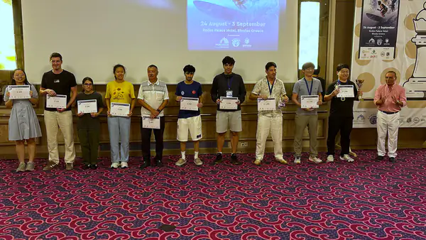 The youth category award recipients