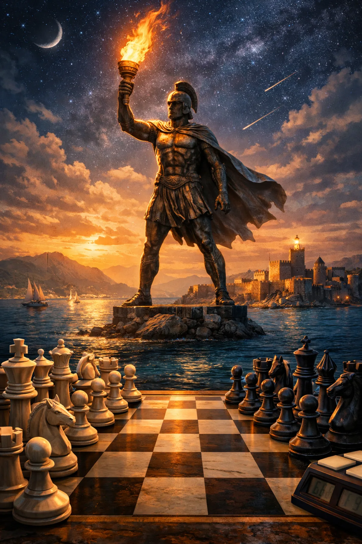 Κολοσσός της Ρόδου & Σκάκι